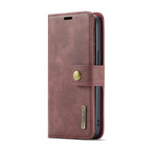 DG.MING Crazy Horse Texture Detachable Magnetic Leather Phone Case